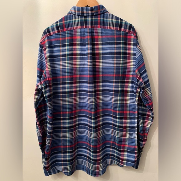 Polo Ralph Lauren Shirt Mens Extra Large Multicolor Slim Fit Performance Flannel - Picture 7 of 12